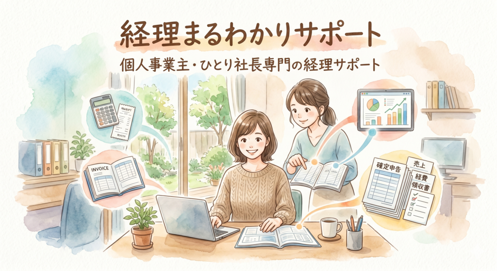 個人事業主・ひとり社長向け経理相談室のサービス案内