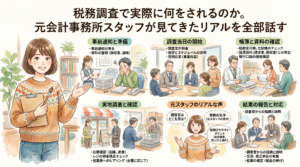 税務調査で実際に何をされるのか。元会計事務所スタッフが見てきたリアルを全部話す