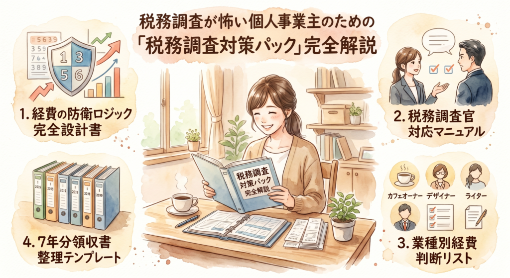 税務調査が怖い個人事業主のための「税務調査対策パック」完全解説