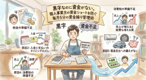 黒字なのに資金がない。個人事業主の資金ショートを防ぐ毎月5分の資金繰り管理術
