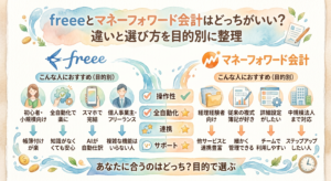 freeeとマネーフォワード会計はどっちがいい？違いと選び方を目的別に整理