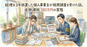 経理を3年放置した個人事業主が税務調査を受けた話。追徴課税380万円の実態