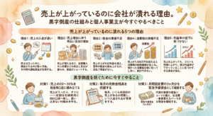 売上が上がっているのに会社が潰れる理由。黒字倒産の仕組みと個人事業主が今すぐやるべきこと