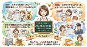 税金で詰んだ個人事業主の実例3つ｜消費税・住民税・追徴課税で資金ショートした話